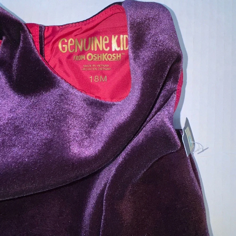 Girls Velvet Purple Twirl Dress